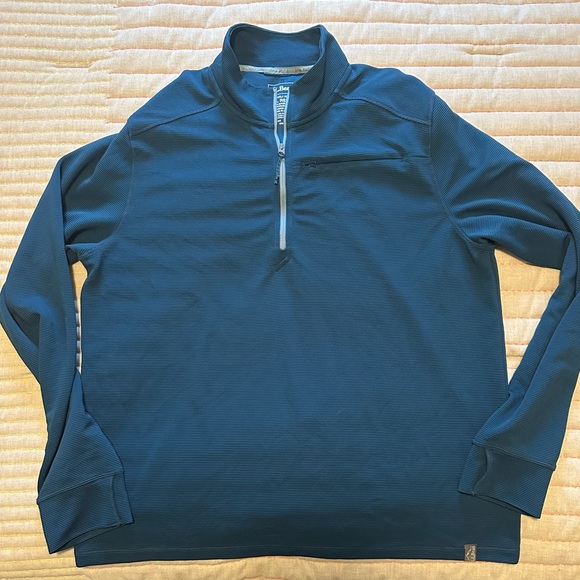 Men's VentureStretch Ottoman-Rib Pullover, Quarter-Zip - Picture 5 of 5